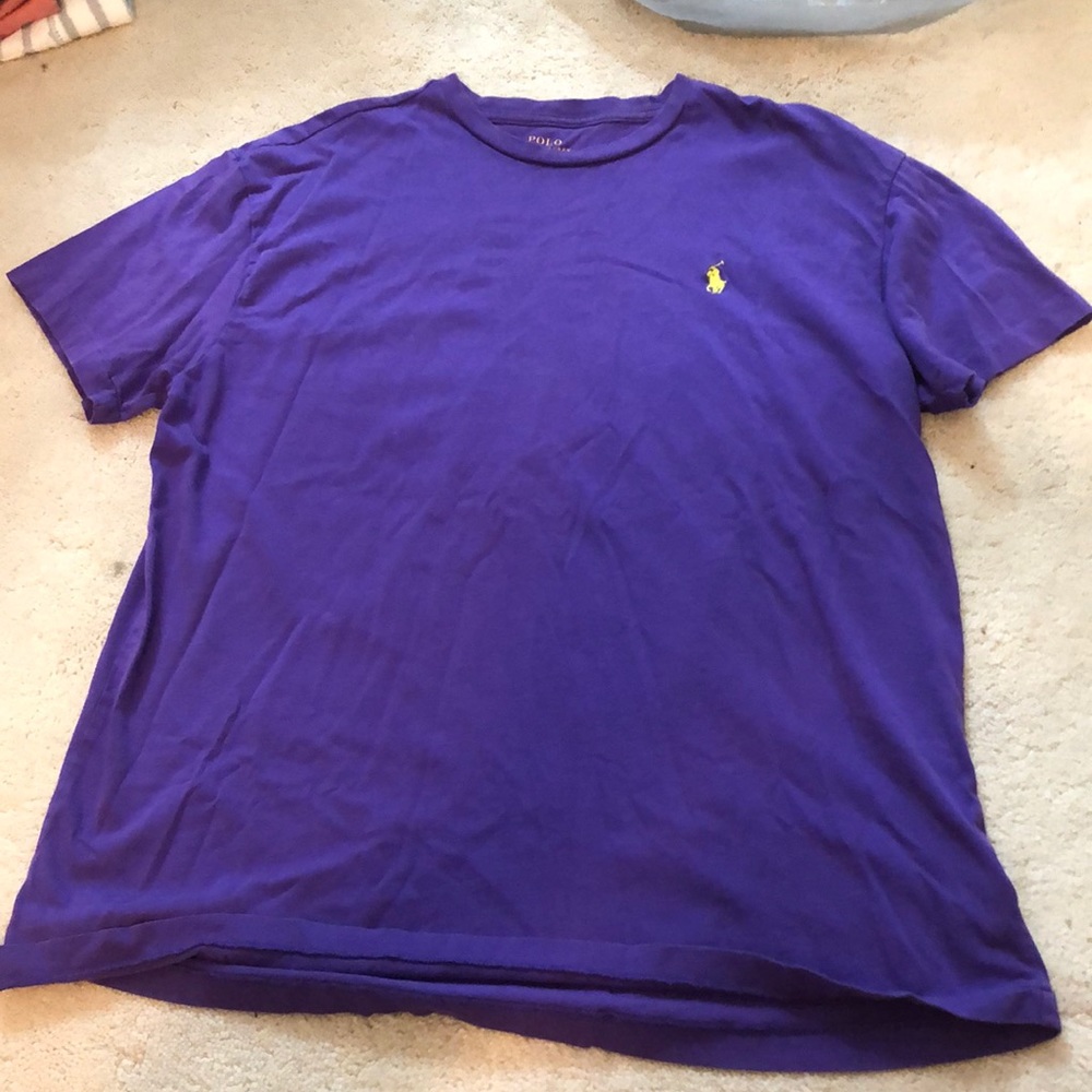 purple ralph lauren polo tee